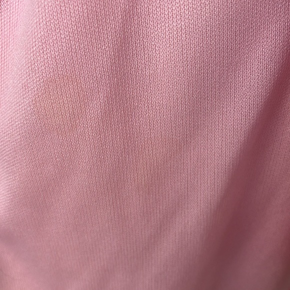 Vintage 70s Union Made Pink Flutter Sleeve Dress - Picture 10 of 12